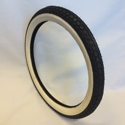 DEKK 2.1/2 X 19 HVIT SIDE