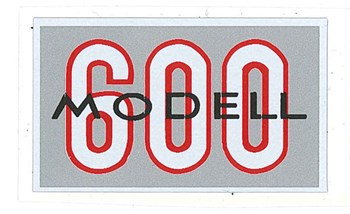 MODELL 600 DEKAL FOR TANK