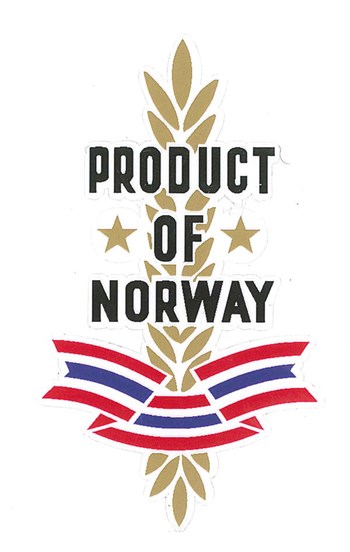 PRODUKT OF NORWAY DEKAL