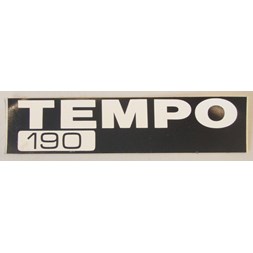 DEKAL FOR MOTORDEKSEL/KJEDEKASSE TEMPO 190