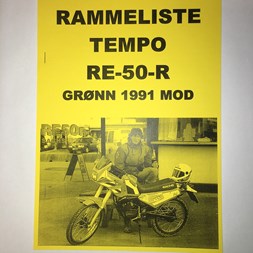 RAMMELISTE  RE 50 GRØNN