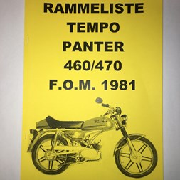 RAMMELISTE PANTER 460 - 470 FRA 81MOD